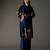 Indigo printed chanderi silk kurta set