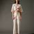 Ivory printed chanderi silk co ord set