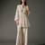 Ivory printed chanderi silk kurta set