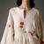 Ivory printed chanderi silk kurta set