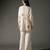 Ivory printed chanderi silk kurta set