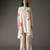 Ivory printed chanderi silk kurta set
