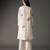 Ivory printed chanderi silk kurta set