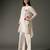 Ivory printed chanderi silk kurta set