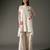 Ivory printed chanderi silk kurta set