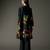 Black printed chanderi silk kurta set