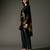 Black printed chanderi silk kurta set