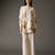 Ivory printed chanderi silk kurta set