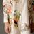 Ivory printed chanderi silk kurta set