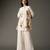Ivory printed chanderi silk kurta set