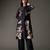 Black printed chanderi silk kurta set