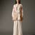 Ivory printed chanderi silk kurta set