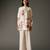 Ivory printed chanderi silk kurta set