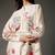 Ivory printed chanderi silk kurta set
