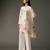 Ivory printed chanderi silk kurta set