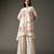 Ivory printed chanderi silk kurta set