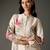 Ivory printed chanderi silk kurta set