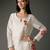 Ivory printed chanderi silk kurta set