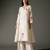 Ivory printed chanderi silk kurta set