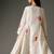 Ivory printed chanderi silk kurta set