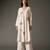 Ivory printed chanderi silk kurta set