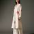 Ivory printed chanderi silk kurta set