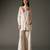 Ivory printed chanderi silk kurta set
