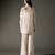 Ivory printed chanderi silk kurta set
