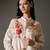 Ivory printed chanderi silk kurta set