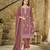 Gajari color embroideried faux georgette semi stitched salwar suit