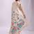 Woven jacquard cream linen cotton saree