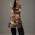Black floral printed chanderi silk kurta set