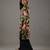 Black floral printed chanderi silk kurta set