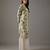 Ivory floral printed chanderi silk kurta set