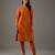 Rust floral embroidered chanderi silk kurta set