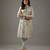 Blue floral embroidered chanderi silk kurta set