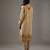 Beige floral embroidered chanderi silk kurta set