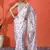 Off white chinon digital printed saree