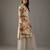 Ivory floral printed chanderi silk kurta set