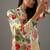 Ivory floral printed chanderi silk kurta set