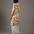 Ivory floral printed chanderi silk kurta set