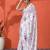 Off white chinon digital printed saree