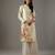 Ivory floral printed chanderi silk kurta set