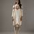 Ivory floral embroidered chanderi silk kurta set