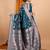 rama banarasi silk blend meenakari zari weaving saree with tassels on pallu