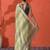 Pista chinon digital printed saree