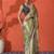 Pista chinon digital printed saree