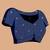 navy_blue banarasi silk blend meenakari zari weaving saree with tassels on pallu