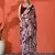 Wine chinon digital printed saree