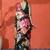 Multi chinon digital printed saree